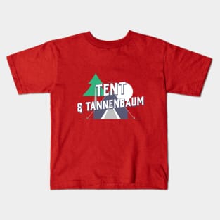 Tent & Tannenbaum Camping Christmas Tree Kids T-Shirt